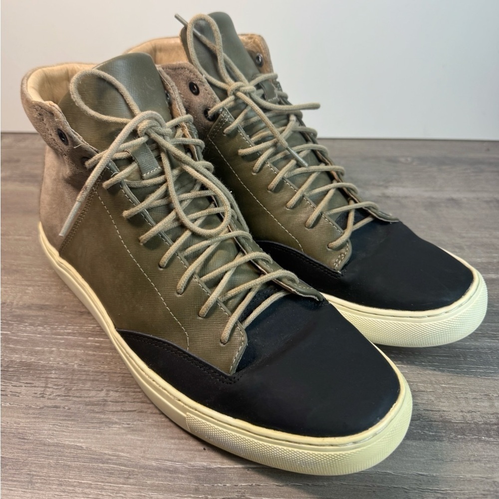 TCG Porter leather/suede men’s size 11/EU44 mid sneakers $320 - Picture 2 of 11